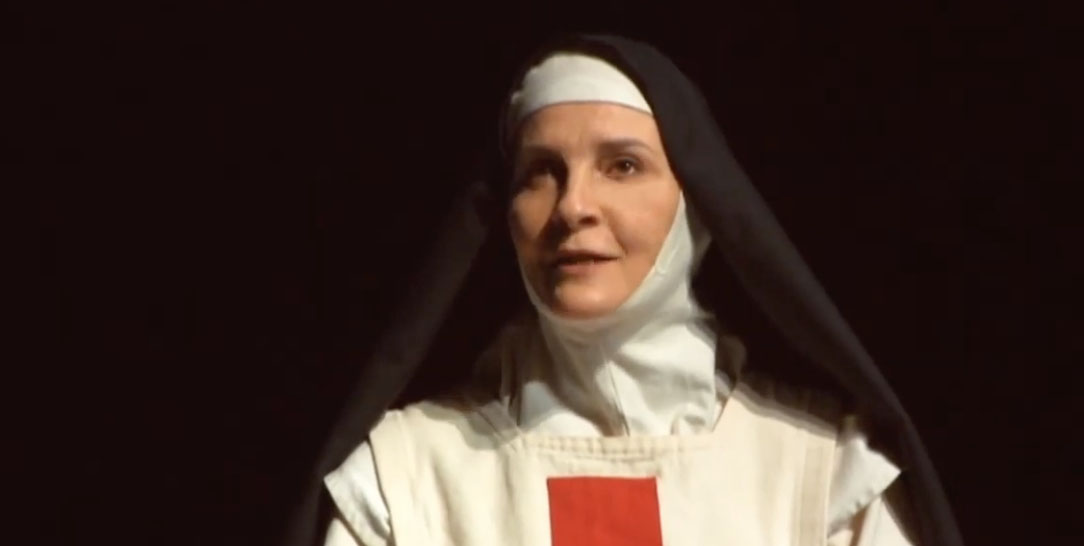 Louise Lemoine Torrès dans le rôle de Mère Agnès - PORT ROYAL, aux collège des Bernardins, à Paris